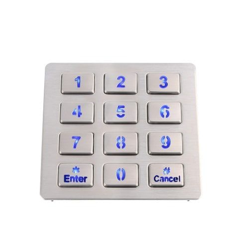 Bàn phím 4x3 kim loại cho máy bán hàng tự động