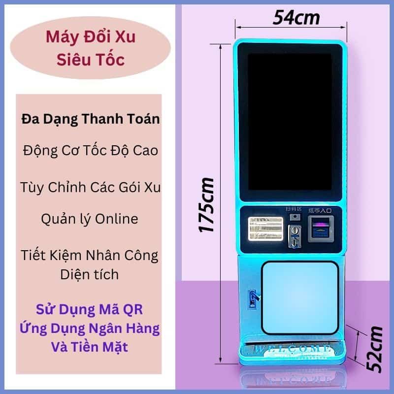 Máy bán xu tự động thanh toán QR
