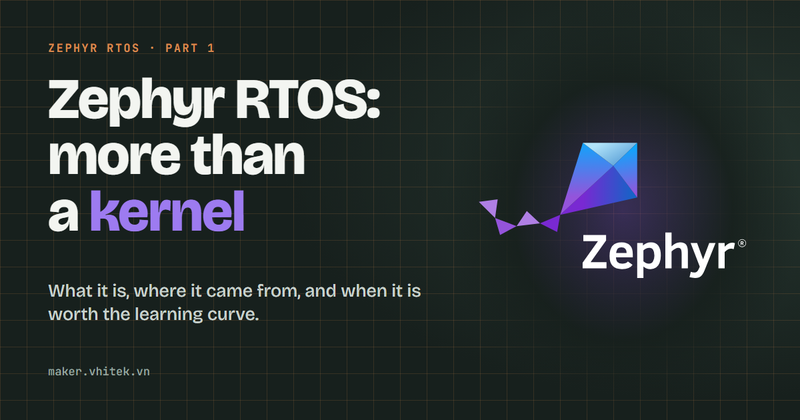 Cover: Zephyr RTOS, more than a kernel, with the Zephyr logo.
