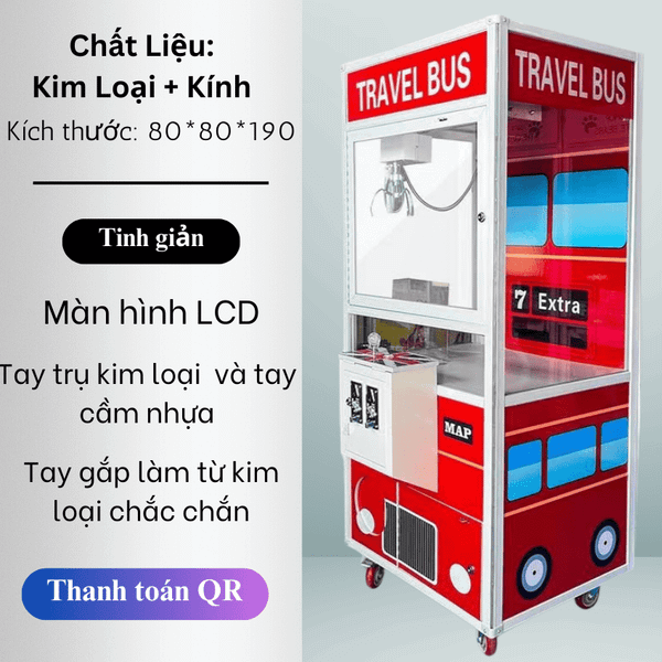 Máy gắp thú thanh toán QR của Chí Vĩ